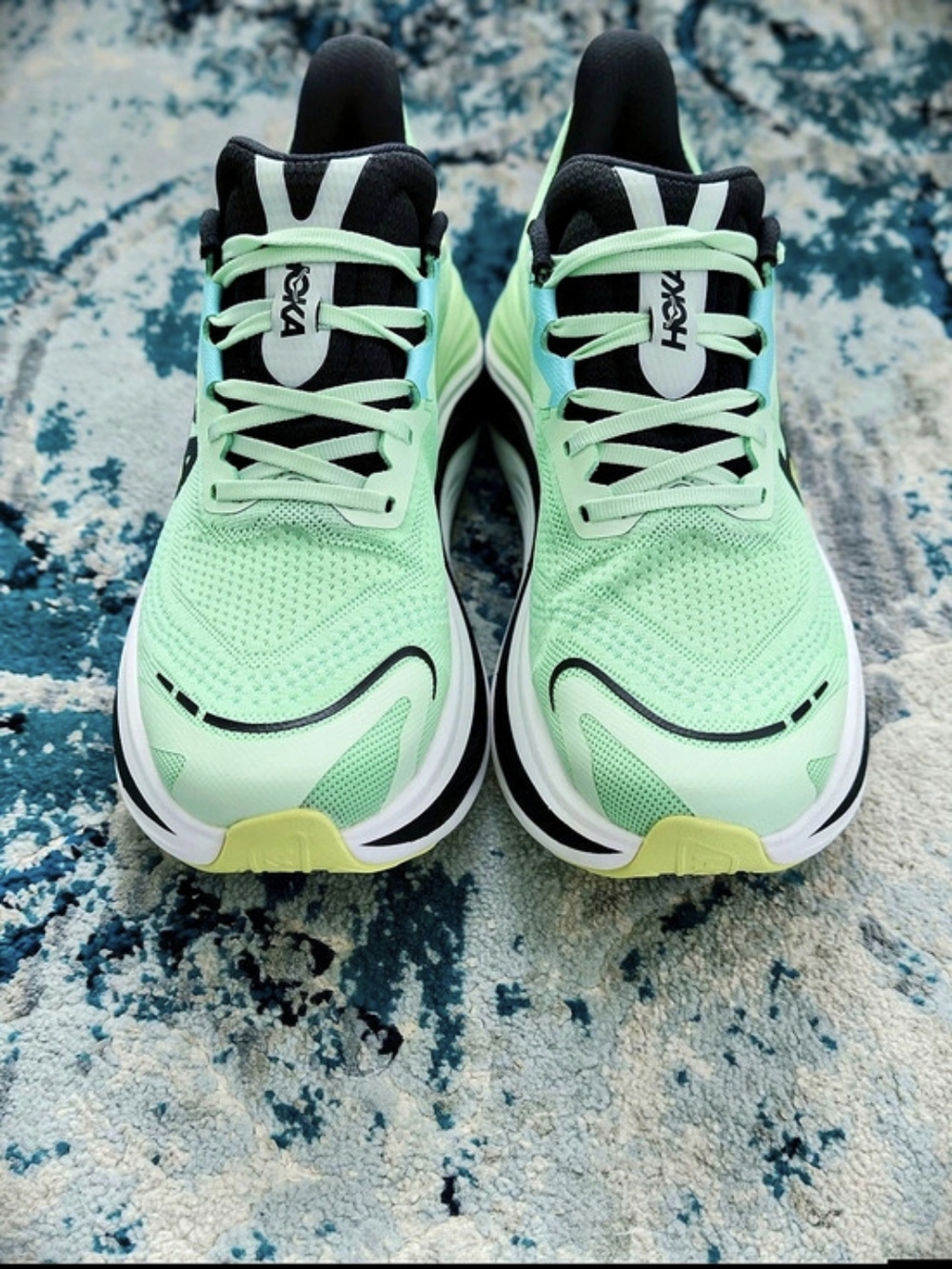 HOKA Skyward X Athletic Shoes Green & Black US 9.5